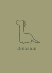 simple dinosaur (beigegreen)JP