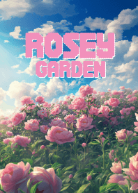 rosey flower and sky