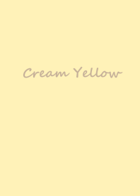 Cream yellow color theme