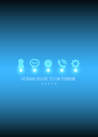 OCEAN BLUE ICON THEME -MEKYM-