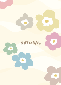 The darkish color Flowers Beige3 Japan