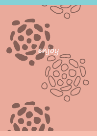 Round flowers on P&B