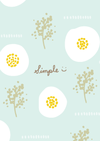 round flower and mimosa4 from Japan