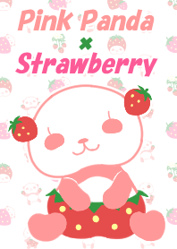 Strawberry and pink panda