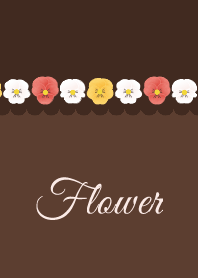Flower 010 (pansy-Brown)