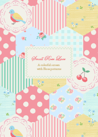 Rose flower patchwork - for World