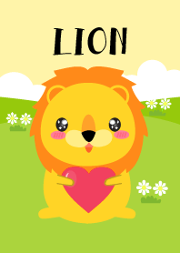 Simple Love Cute Lion Theme