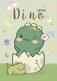 Dino Lover. green
