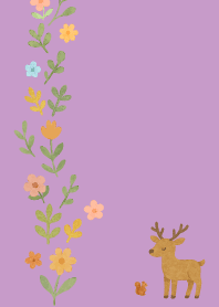 Nordic Animal05 on light purple