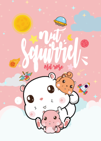 กระรอกตัวป่วน กาแล็กซี่ สีโอลด์โรส