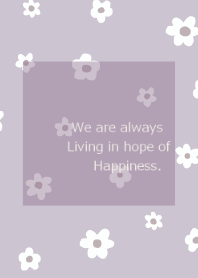 flower pattern /lavender beige