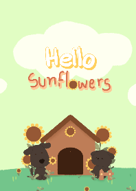 Rockie and DookDik,hello sunflowers