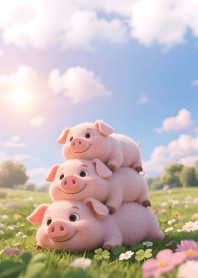 หมูน้อยเริงร่ากับใบโคลเวอร์นำโชค 2