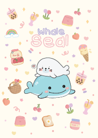 วาฬกับแมวน้ำน่ารัก : มินิมอล!