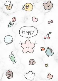 「Happy」桜と大理石ホワイト01_2