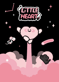LittleHeart : black pink space