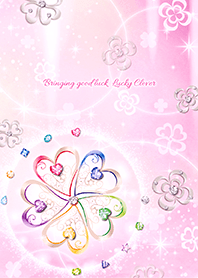 Lucky clover for good luck -Pink- 3