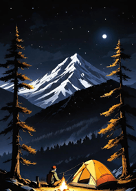 Mountain, Sea, and Moonlit Night 5C1bf0