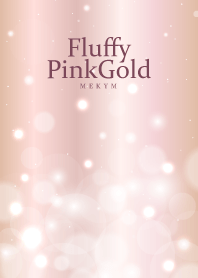 Fluffy-Pink Gold HEART 25