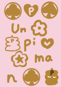 Unpiman Monogram.Pink beige