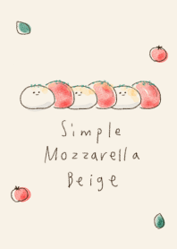 simple Mozzarella cheese beige.