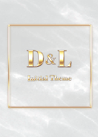 [ D&L ]  Initial Theme Gold Gray