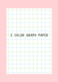 2 COLOR GRAPH PAPER-BLUE&GREEN-PINK
