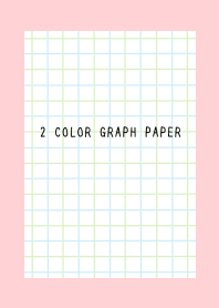 2 COLOR GRAPH PAPER/BLUE&GREEN/PINK
