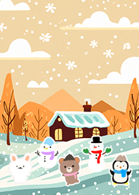 可愛い北欧風着せかえ(Winter-1012)