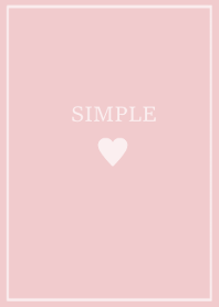SIMPLE HEART =light pink=
