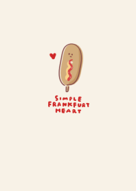 simple Frankfurt heart beige
