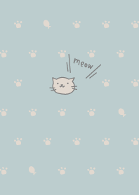 にゃんこシンプル:ブルーベージュ