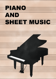 Piano and sheet music.