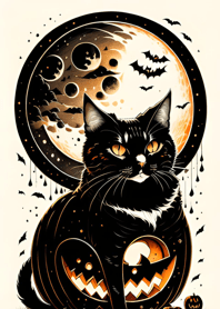 halloween cat A2cE6A