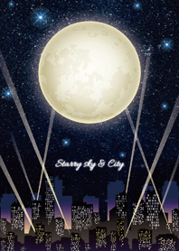 Starry sky & City