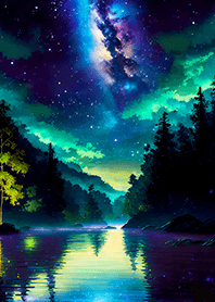 Beautiful starry night view#1369