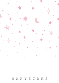 MANY STARS-WHITE PINK 3