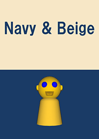 Navy & Beige Simple design 26