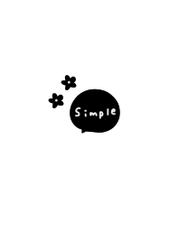 白と黒。シンプル。お花。