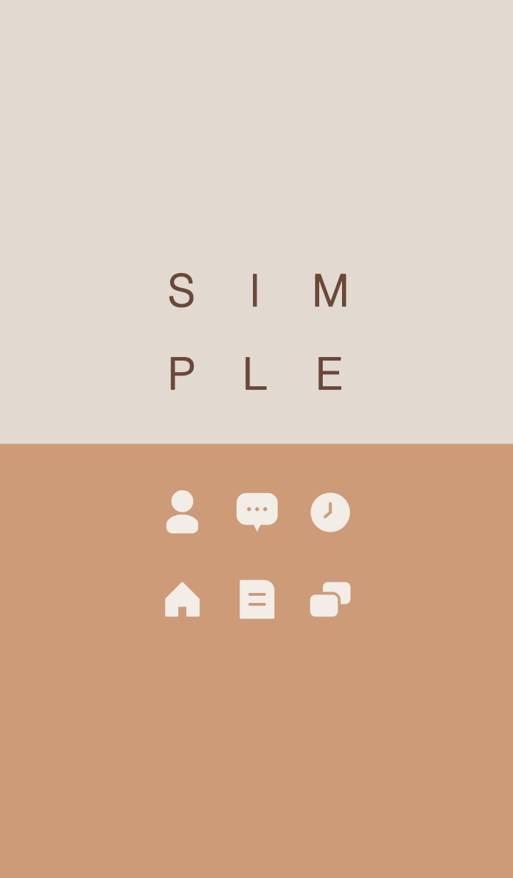 SIMPLE / beige-camel