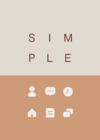 SIMPLE / beige-camel