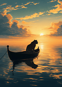 Zen Life-船上で海を眺める虎 1.1.1