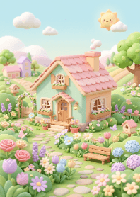 Pastel Flower Cottage