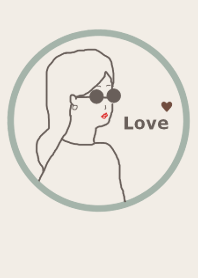LOVE GIRL (#01/green beige)
