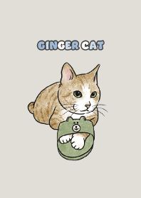 gingercat6 - linen