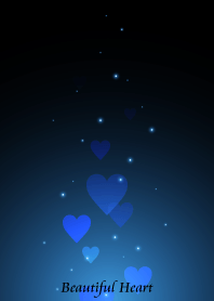 - Beautiful Majolica Blue Heart -
