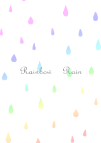 虹色の雨