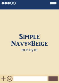 Simple [Navy+Beige]