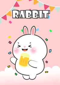 Cute White Rabbit Love Party Theme