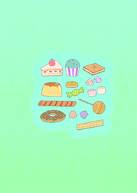 Confectionery set green2